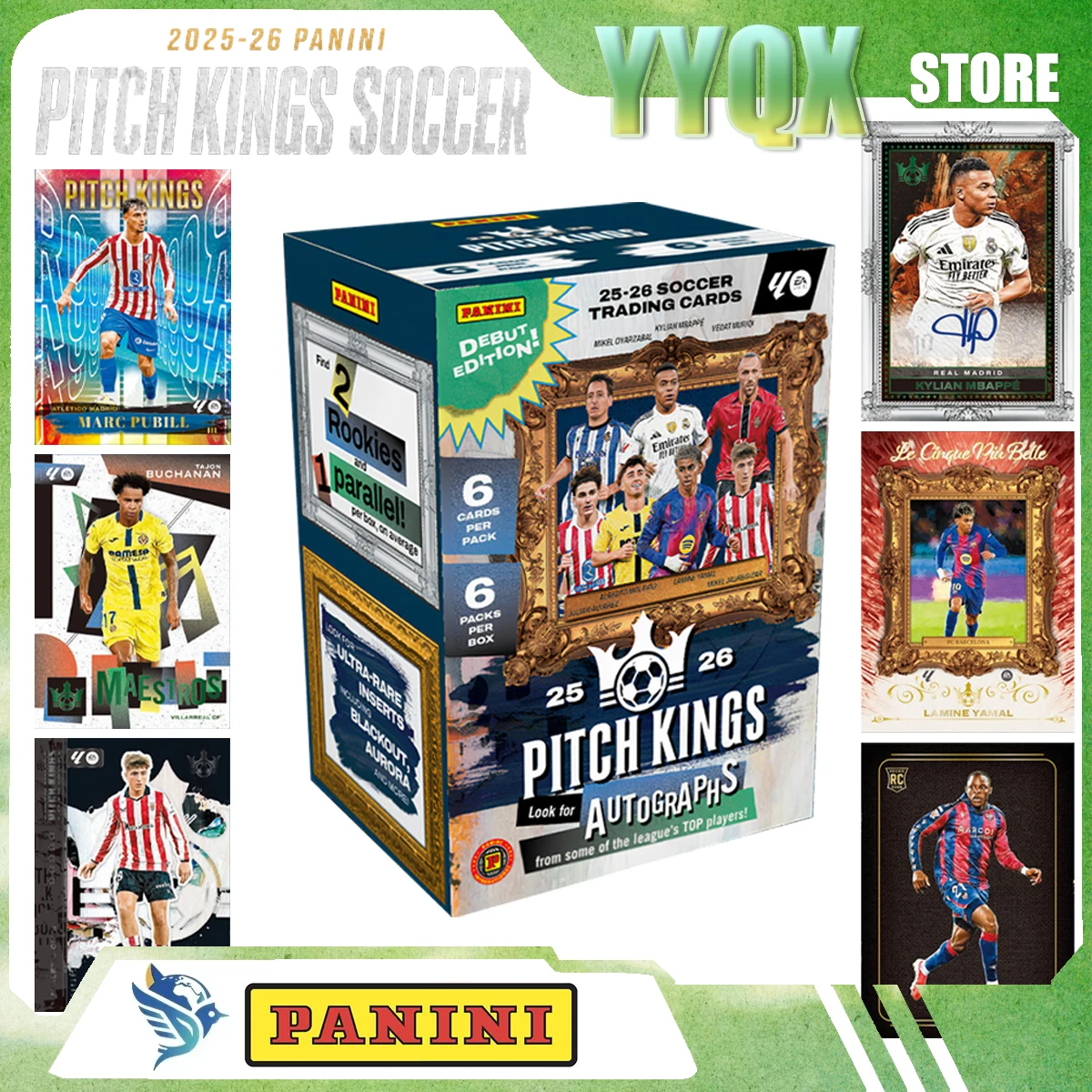 Фото Panini 2026 NEW Prizm Counter Display FIFA World Cup Килиан Мбаппе ‌   Коллекционные футбольные карточки: Оригинальный сюрприз для фанатов №1