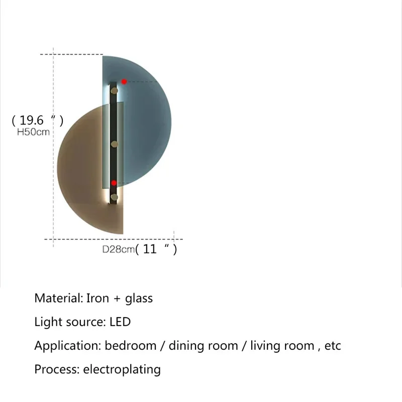 SEAN Внутренние настенные бра Свет Постмодернистские лампы Светильник