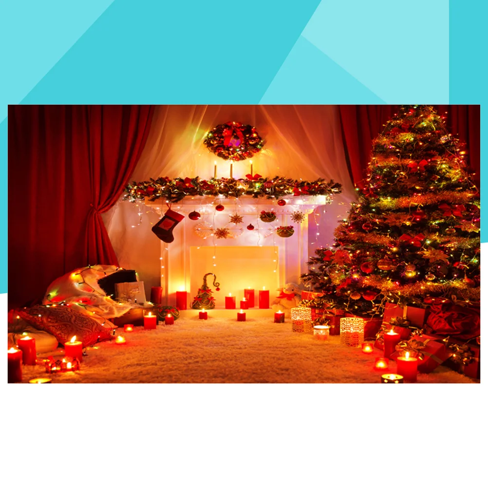 

1pc Christmas Background Photo Party Holiday Decoration Prop Mural for Videos Photography Photo Shoot