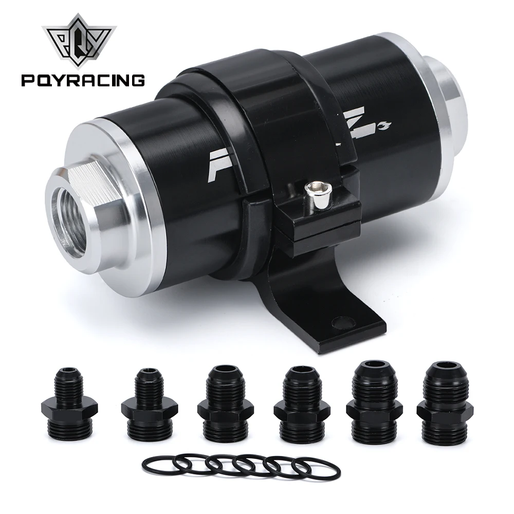 ID:58MM Универсальный топливный фильтр с кронштейном и 2 адаптерами AN6/AN8/AN10