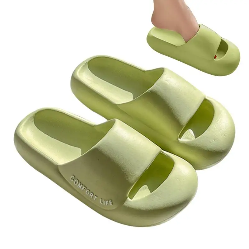 

Non-skid Thick-soled Cloud Sippers Non-skid Durable Cloud Sippers Thick-sole Household Shower Sippers Soft Bathroom Sandals For