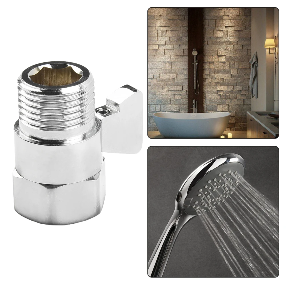 

For Bidet Sprayer Shower Accessories Valve G1/2 Connections Polished Chrome Saving Water Brass Material High Quality