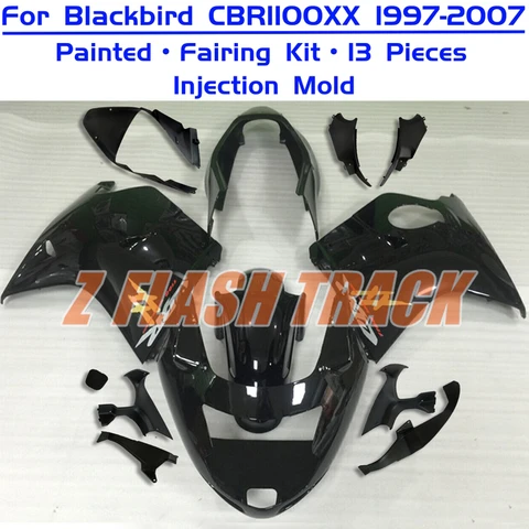 Для Honda CBR1100XX CBR 1100XX 1100 Super Blackbird 1997 1998 1999 2000 2001-2006 2007 Комплект обтекателя из пластика обтекателя ABS Injection