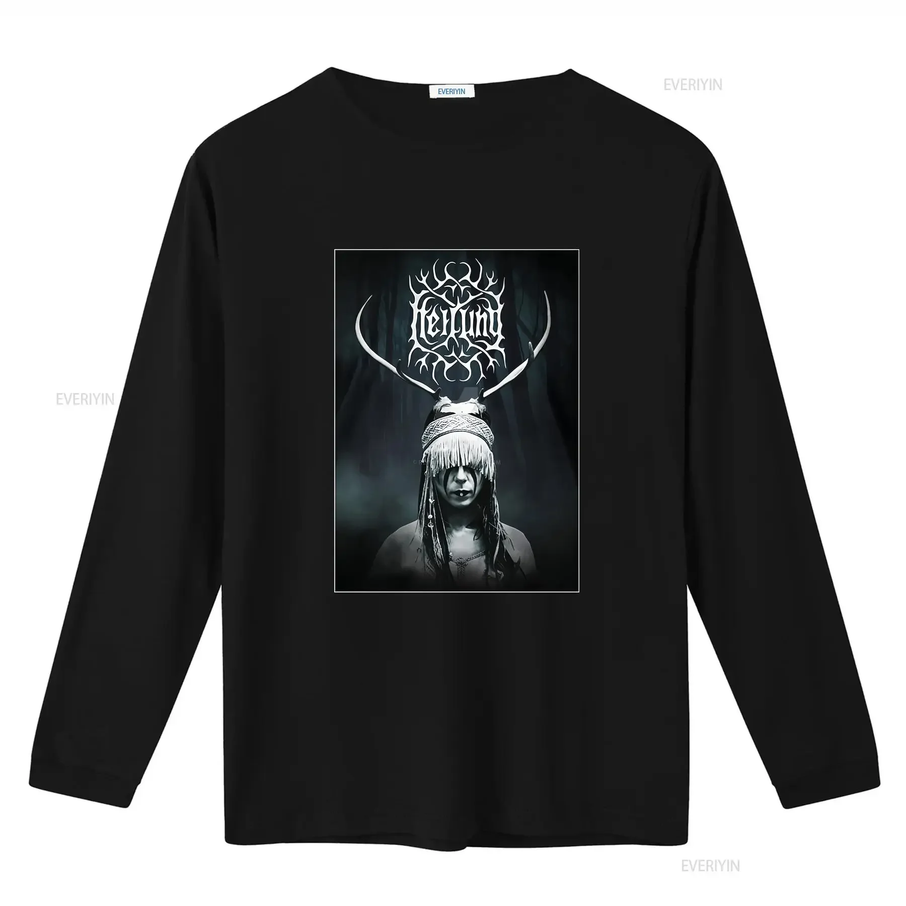 Фото Новая футболка Heilung Lifa 6389, размеры S-5XL, винтажная, с эффектом потертости, дизайнерская одежда, уличный стиль, универсальная, унисекс, комфортная, мягкая, слегка тонкая. №3