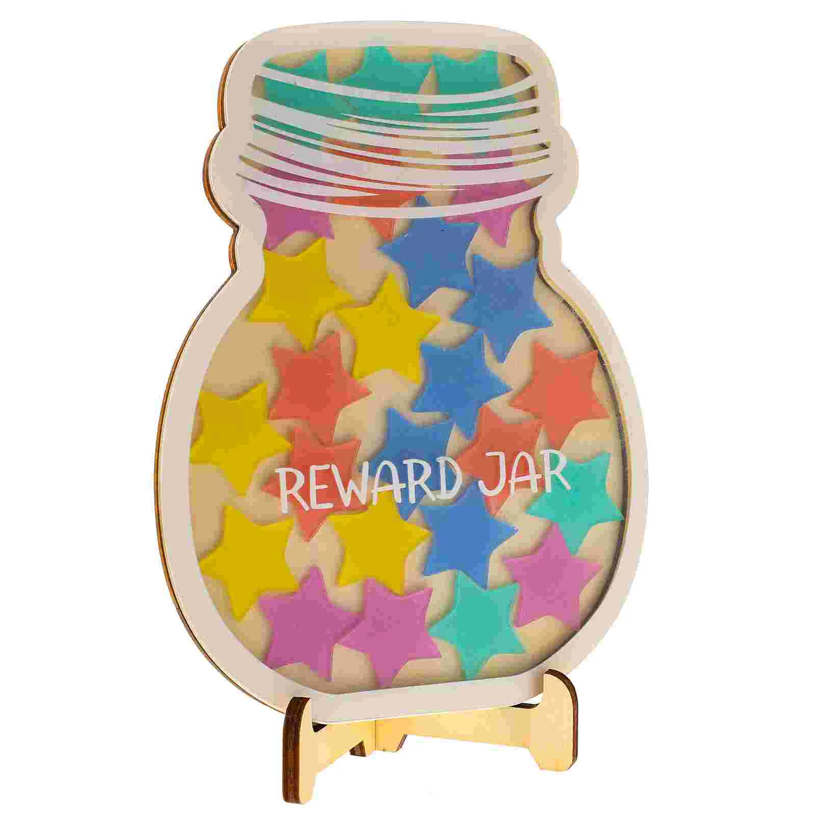 

Classroom Decor Reward Jar Wooden Chart Christmas Toys Letter Star Chore Potty Training Prizes Kids Child