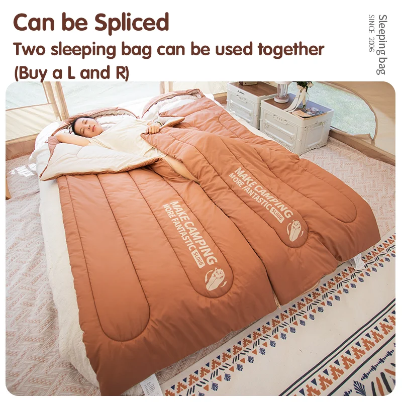 BSWOLF спальный мешок утолщенный для взрослых одиночный портативный кемпинга зимы