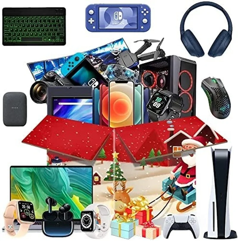 

Mystery Box 100% Surprise Gift Premium Electronic Product Boutique Random Item Lucky Christmas Gift More Gift Waiting for You