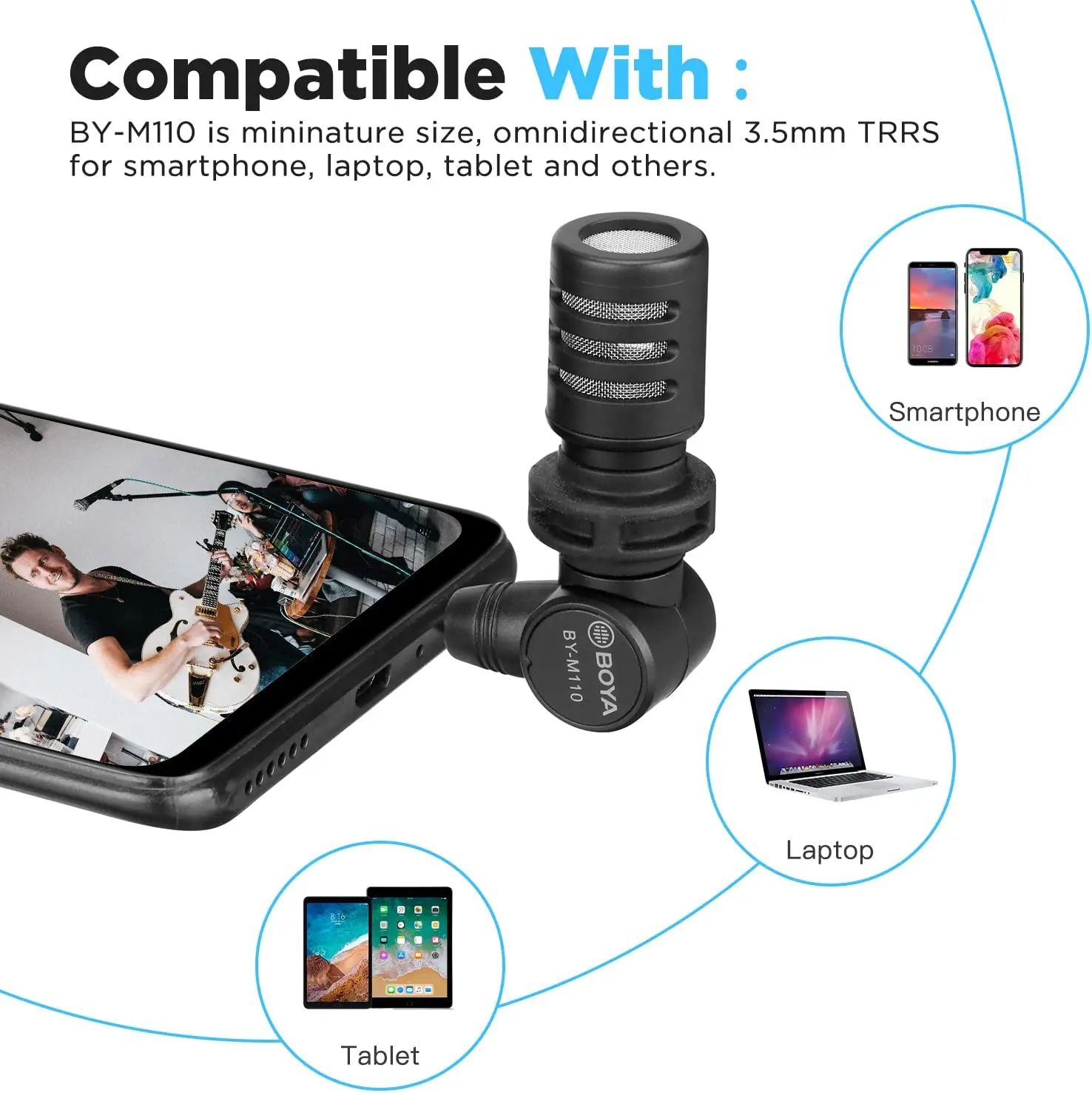 Микрофон конденсаторный 3 5 мм для Android и iPhone |