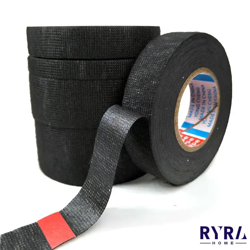 

15/25 Meter Heat-resistant Flame Retardant Tape Coroplast Adhesive Cloth Tape For Car Cable Harness Wiring Loom Protection Tapes