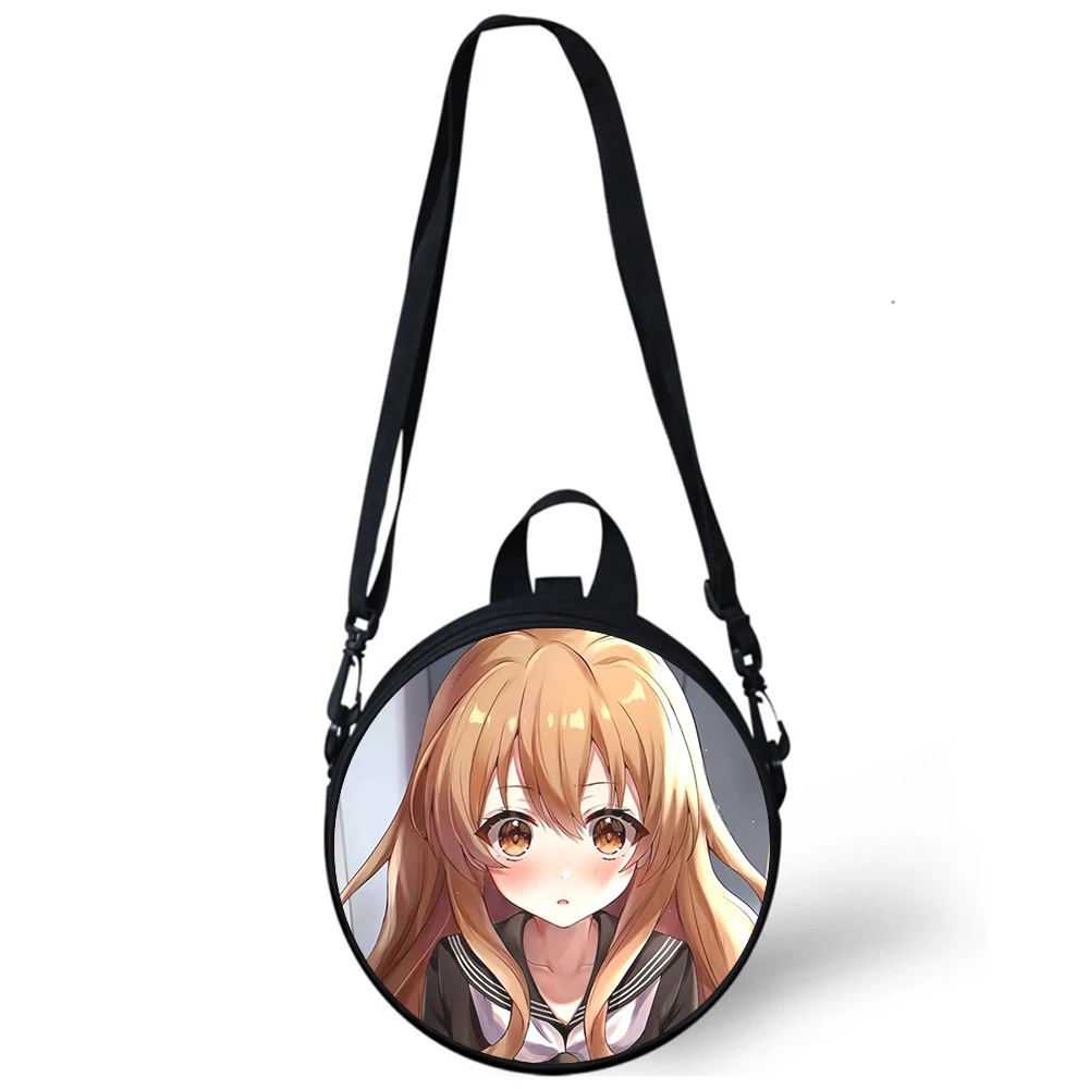 Anime Toradora Aisaka Taiga Child kindergarten Bag 3D Print Crossbody Shoulder Bags School Women Mini Round Bagpacks Rugtas Bag