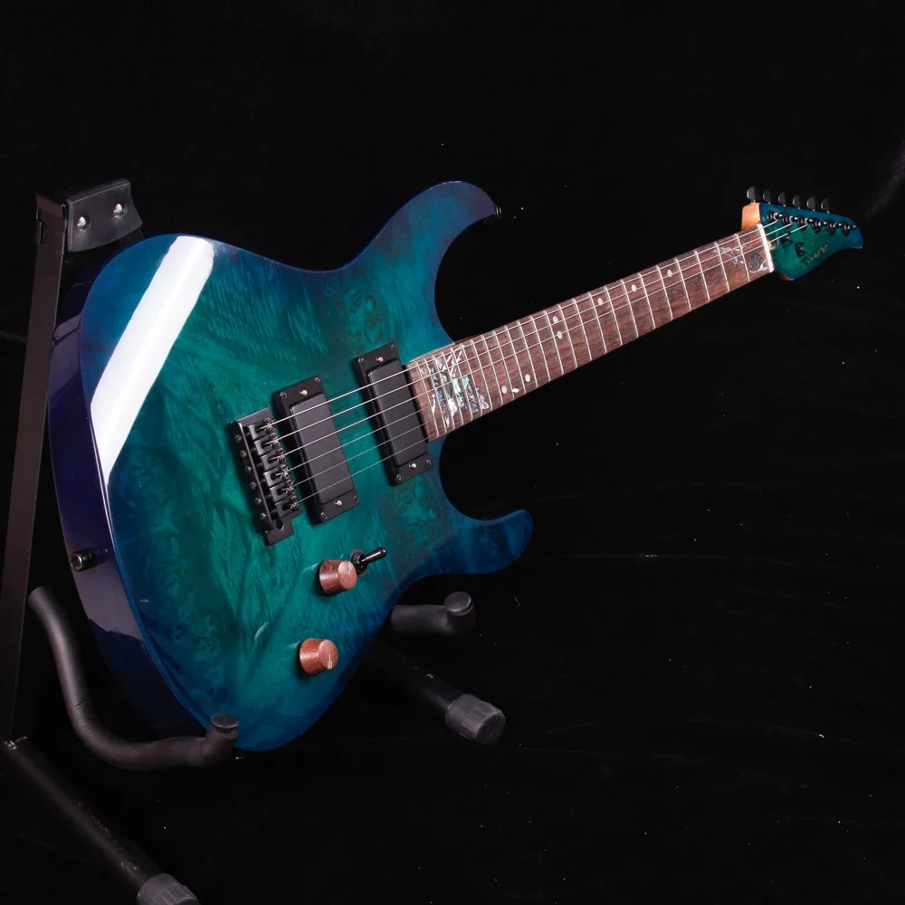 Самая продаваемая 6-струнная электрогитара Starway E296 из липы с яркой полосой