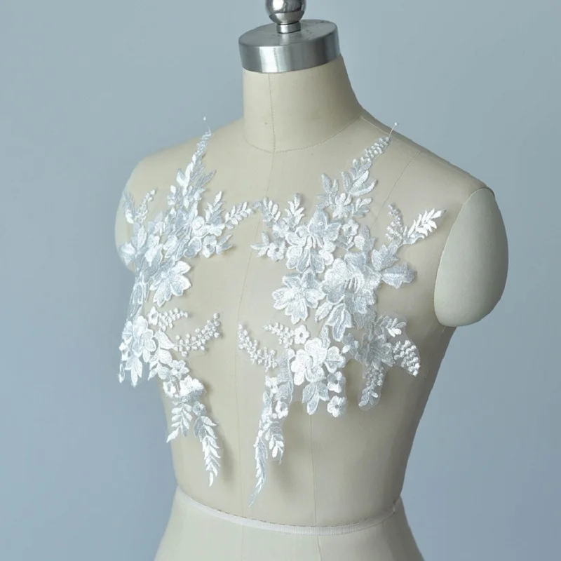 

2 шт., кружевная фата с блестками, 36 х2, 3 см