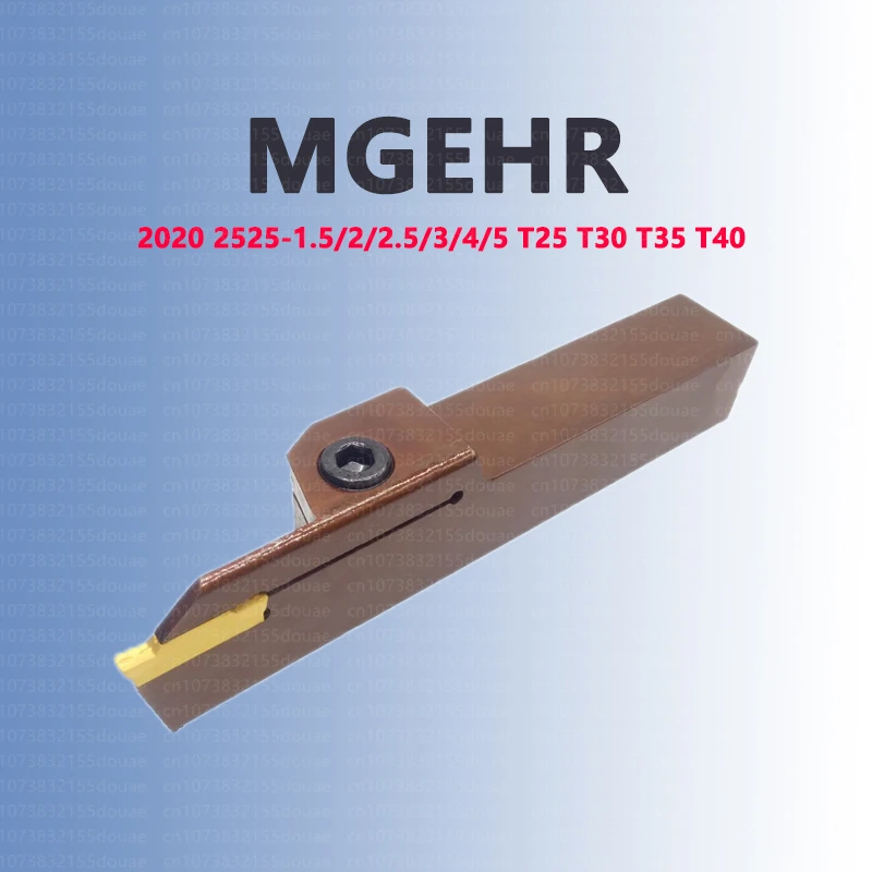 

Lengthening Cutting Tool Bar MGEHR2020-2 MGEHR2525-3 T20 T25 T30 T35 T40 Slotting Toolholder External CNC Spring Steel Hardened