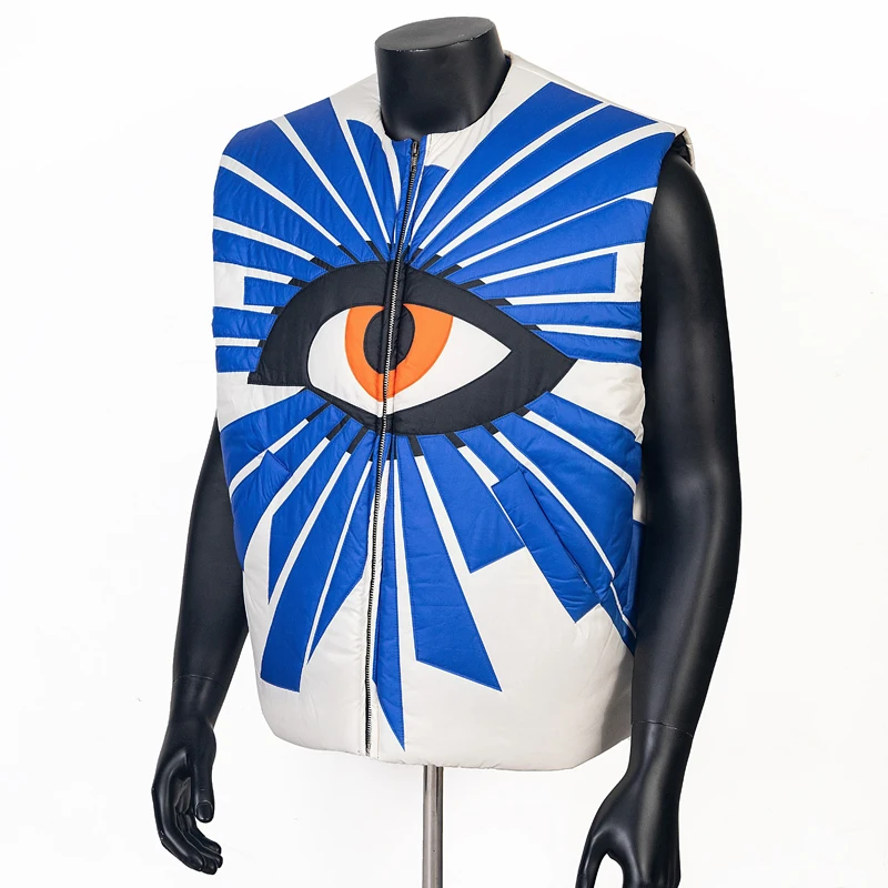 Жилет мужской/женский хлопковый с клипсой модная куртка без рукавов