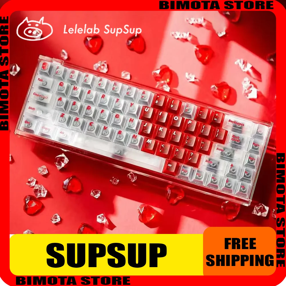 LeleLab SupSup Набор колпачков для клавиш 137 ABS светильник прозрачная игровой