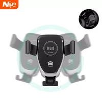 niye 15w wireless charger car mount for air vent mount car phone holder intelligent infrared fast wireless charging charger