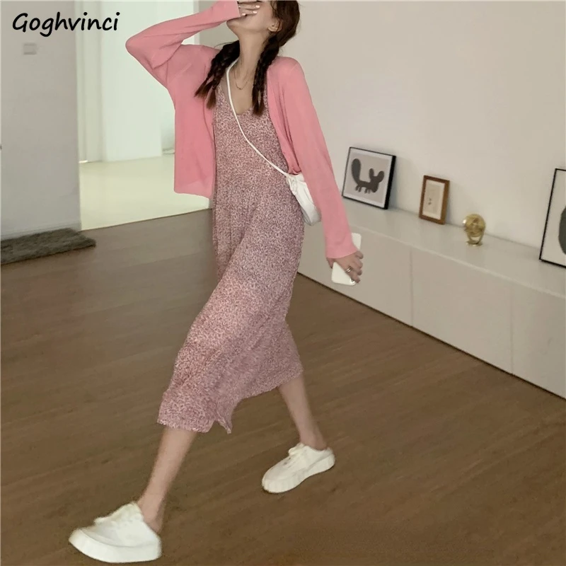 

Sleeveless Dress Women Lovely Leisure Kawaii Printed Elegant Cute New Arrival Spring Clothing Street Wear Popular Fashion Fit