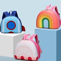 new rainbow childrens backpack kindergarten schoolbag 3 5 year old boys and girls lovely backpack children book bag