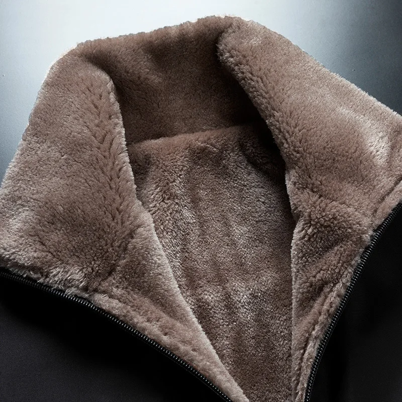 Cotton Coat Men Cashmere Thickened Lamb Male Down Coat Warm Cotton Jacket Outwear Outdoor Winter Jacket Men Blouson Homme Hiver