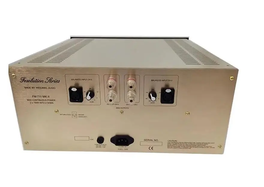 FM711MKII сбалансированный HIFI усилитель класса A чистый задний аудиоусилитель XLR 250 Вт