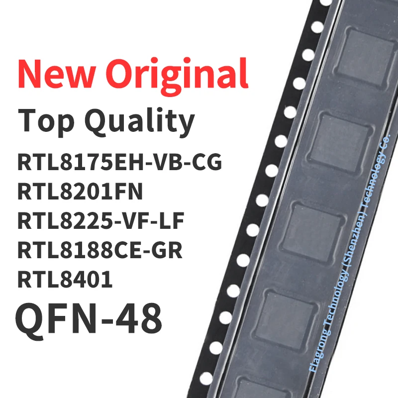 

10 Pieces RTL8175EH-VB-CG RTL8201FN RTL8225-VF-LF RTL8188CE-GR RTL8401 QFN-48 Chip IC New Original