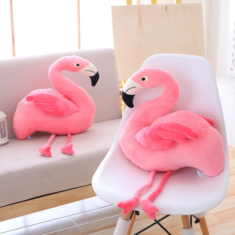 Розовая кукла-фламинго плюшевая игрушка большой рождественский подарок на день