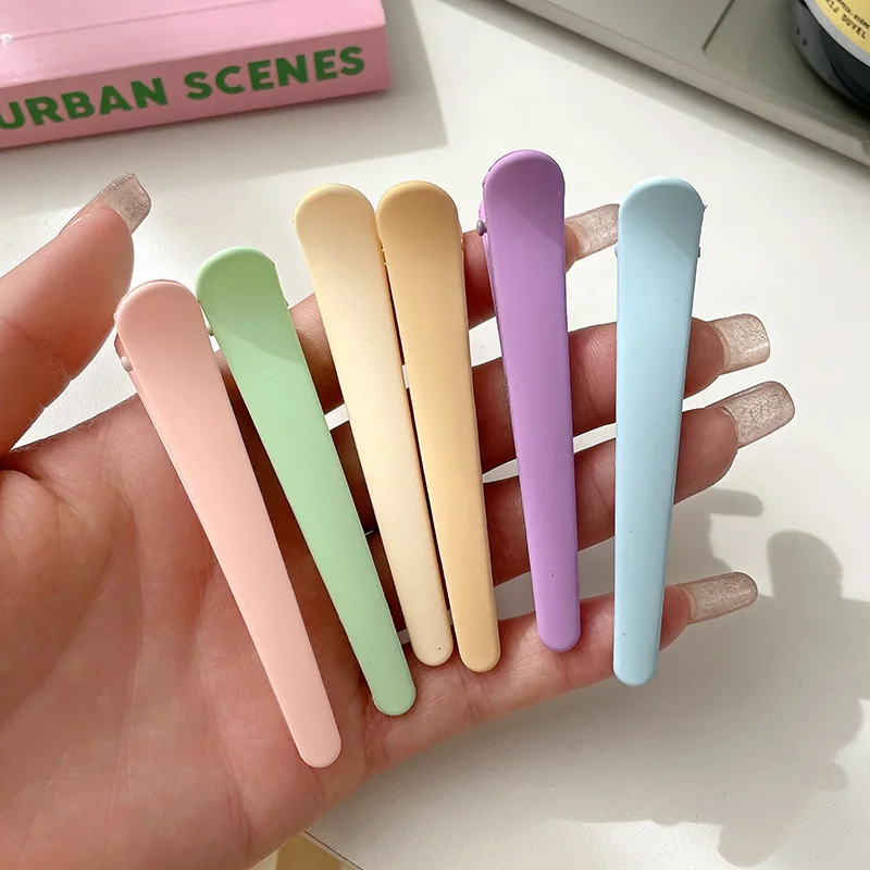 Alligator Clips Frosted Surface Plastic Clips Fringe Hair Clips Diy Hair Clip Accessories
