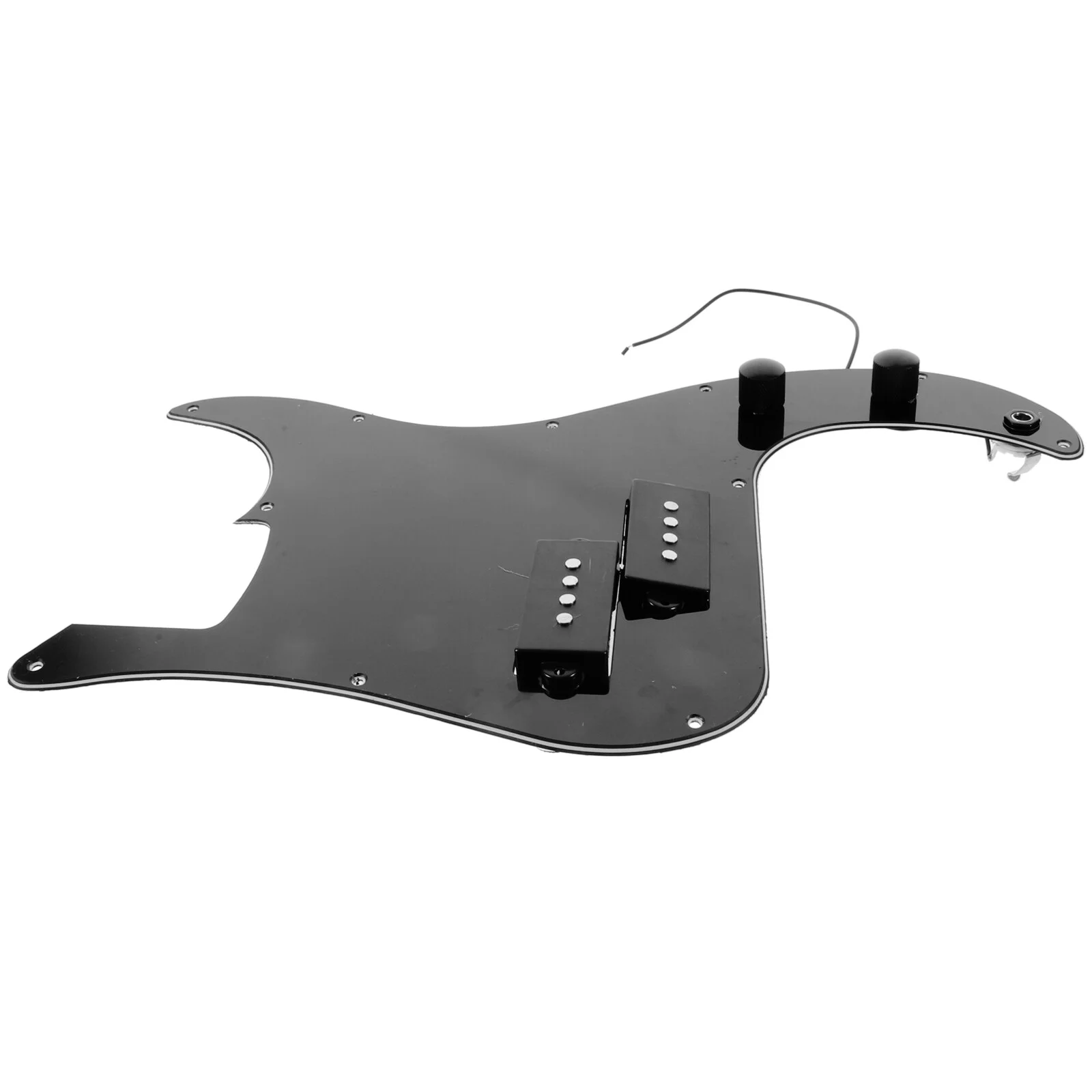 

Bass Pickguard Guitar Pickup Prewired Pickguard Pickup Scratch Plate Pickguards for 4 String Bass Musical Instrument ( Black )