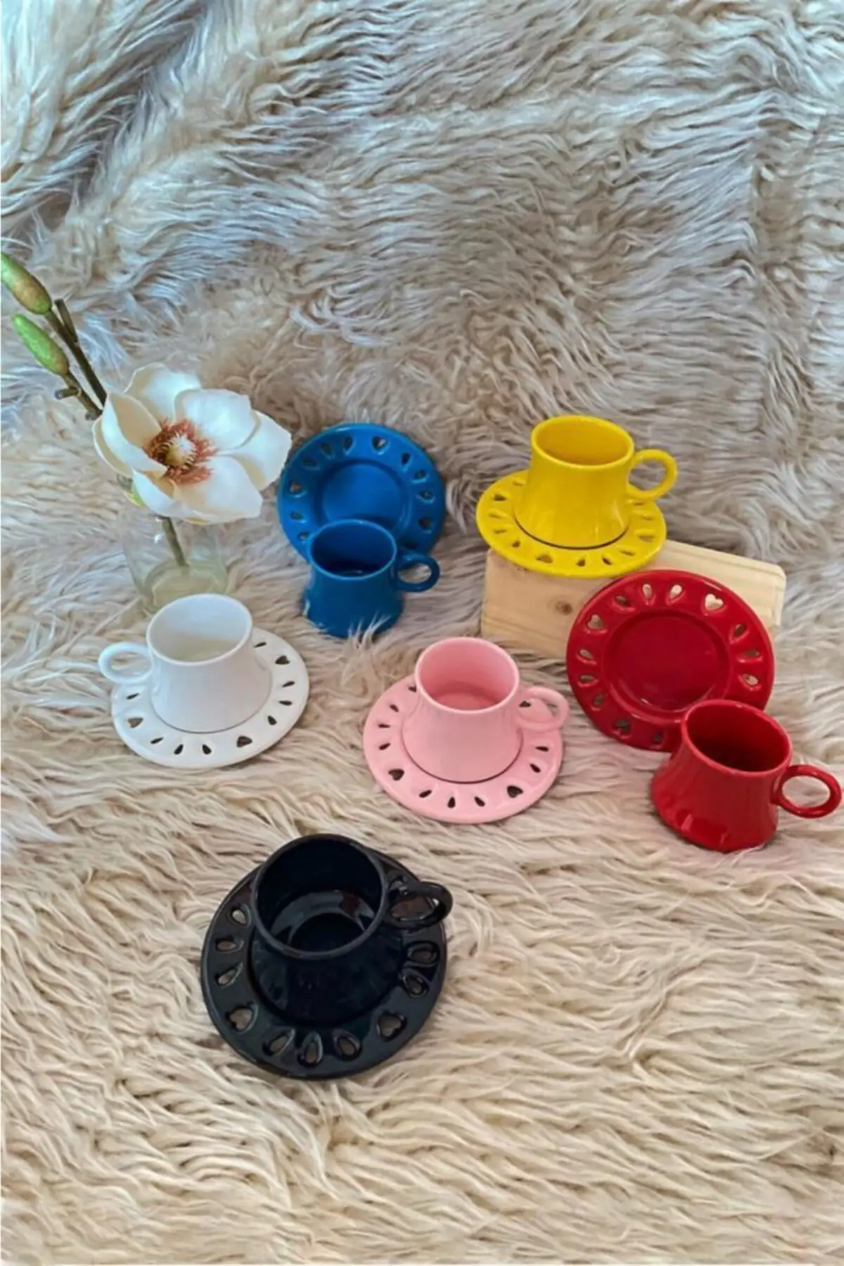 

Удивительный турецкий греческий арабский Набор чашек для кофе и Эспрессо набор кофейных чашек 6 персон красочный набор 12 штук