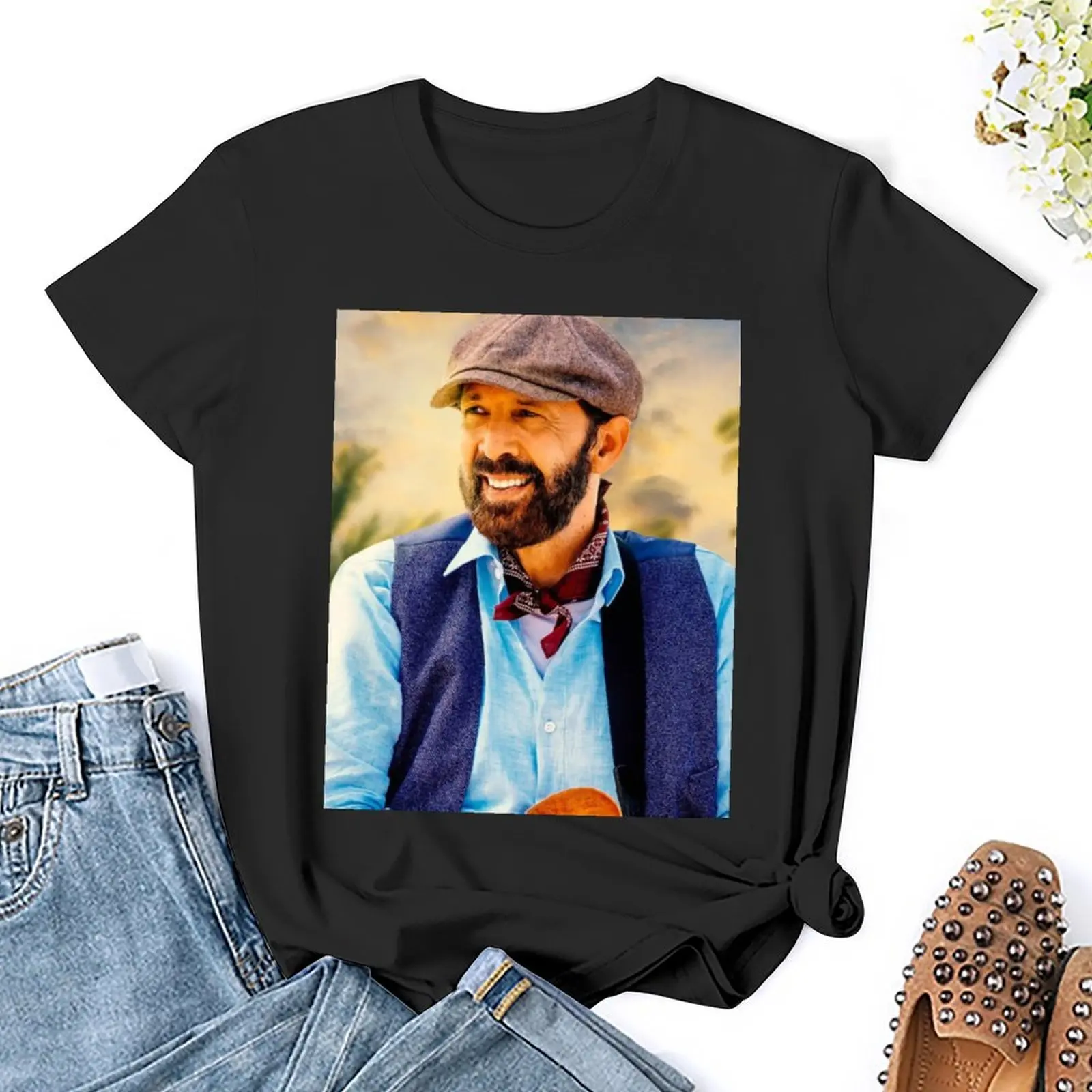 Постер Хуана Луиса Герра Футболка с принтом музыкального исполнителя футболка