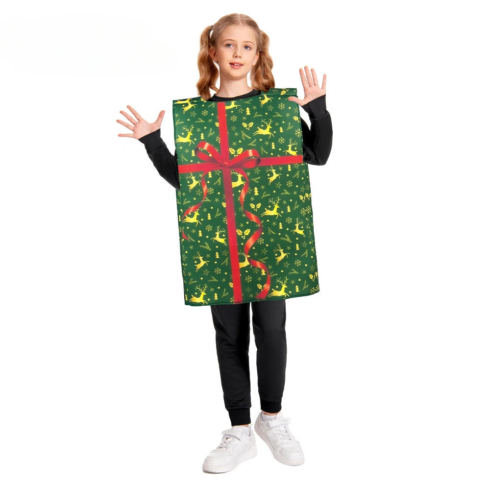 Рождественская подарочная коробка карнавальный костюм нарядный реквизит