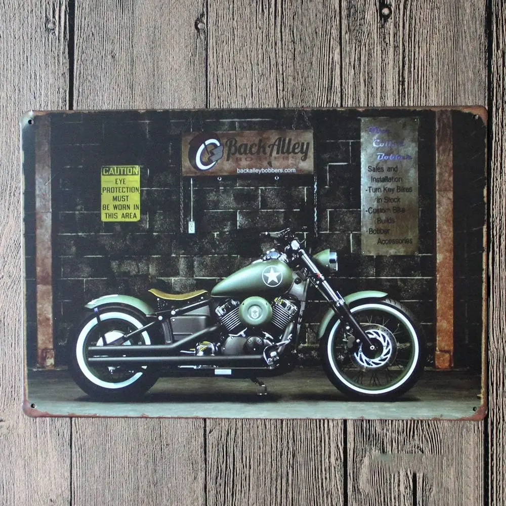 Free Pintree оригинальный ретро дизайн крутой мотоцикл оловянные металлические знаки