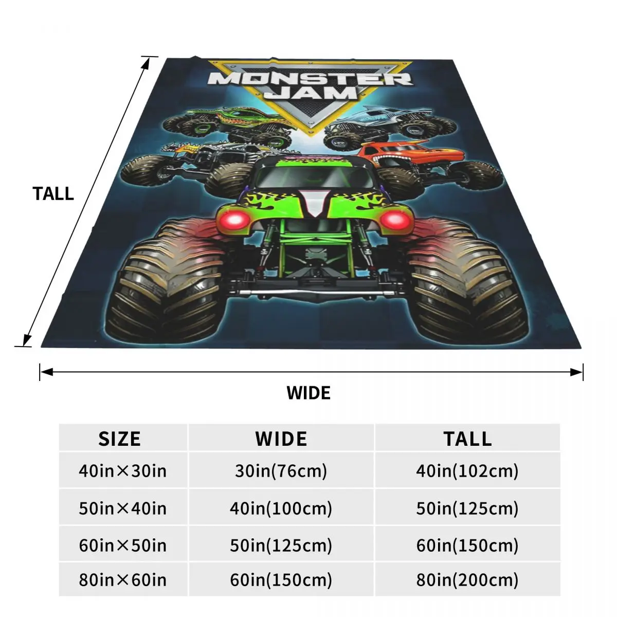 Одеяло Monster Jam Grave Digger Truck фланелевые теплые пледы для постельного белья дивана