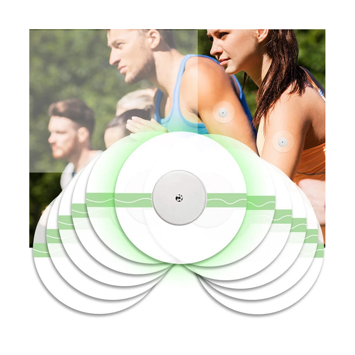 

30 Pcs/Set Sports Sensor Patch Protector Freestyle Adhesive Patches Clear Waterproof Sensor Protection Cover Oval