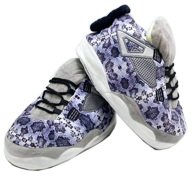 Зимние теплые тапочки женские домашние унисекс универсальные кроссовки мужская