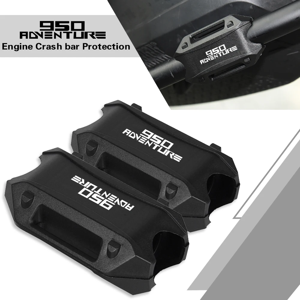 

FOR 950 Adventure Motorcycle 25mm Engine Crash bar Protection Bumper Decorative Guard Block 950adventure 2003 2004 2006 PLASTIC