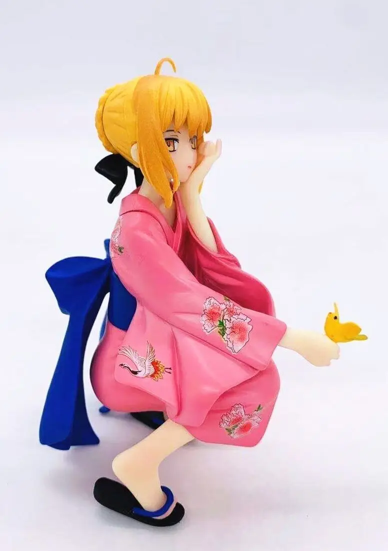

Anime Fate Grand Order Saber Kimono yukata Ver. PVC Action Figure Toys 13cm