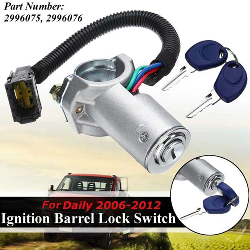 

Car Ignition Lock Barrel Type Ignition Switch Door Lock for Iveco DAILY 2006-2012 2996075 29960764