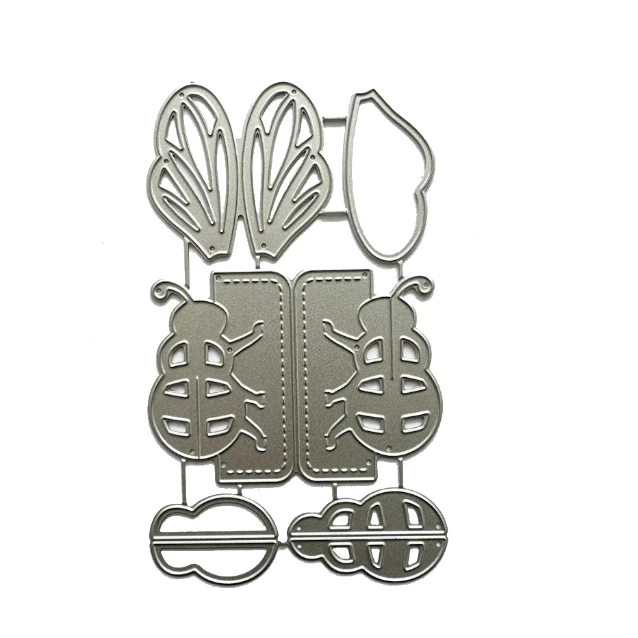 Новинка 2024 года вырубные штампы в виде складной пчелы для скрапбукинга