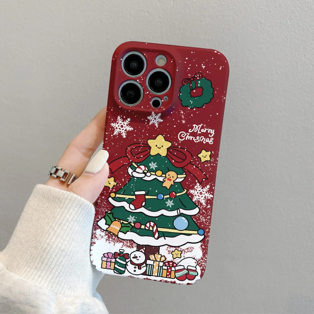 Santa Claus Christmas pattern Phone Case for XiaoMi 13 12 12X Mi 9 10 11 Pro POCO X3 X30PRO X4 GT NFC M5 C40 5G HD Hard PC Cover