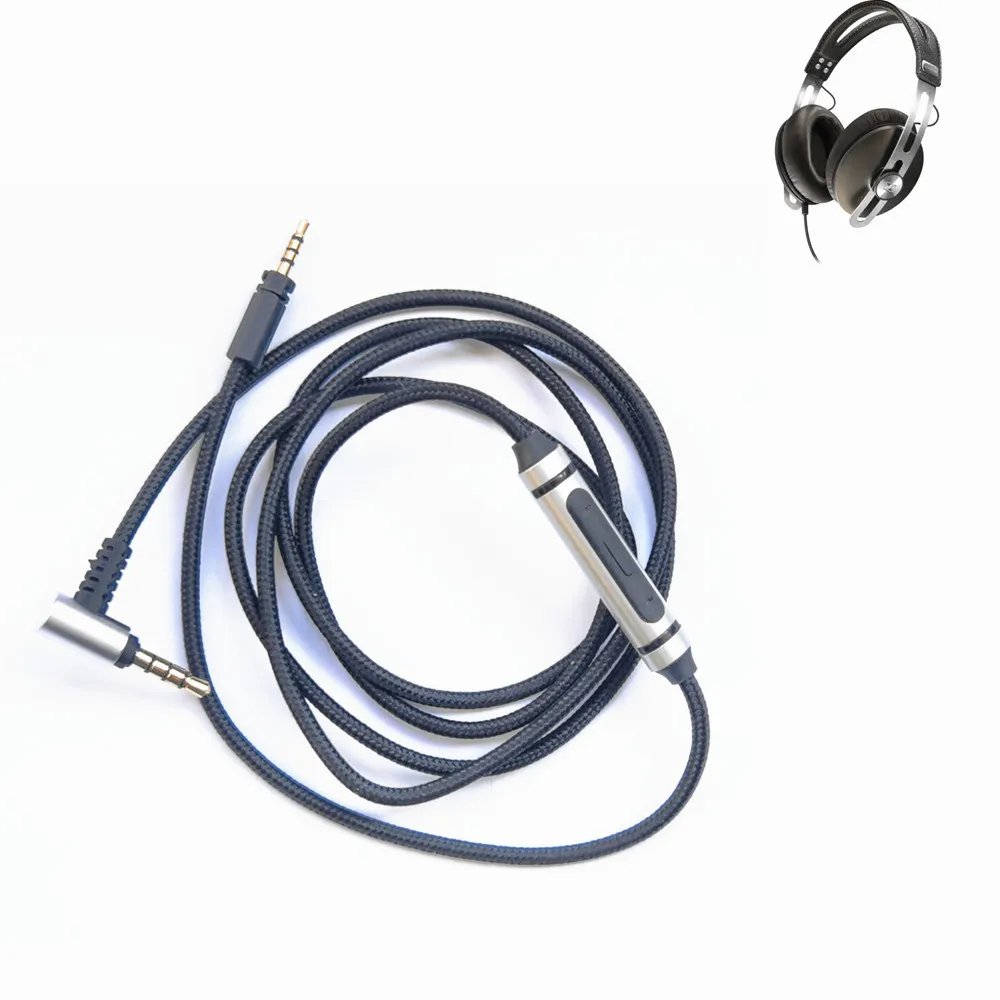 

For Sennheiser MOMENTUM HD400S HD350BT HD4.30 HD4.40BT HD4.50BTNC HD450B Headphone Audio Wire With Mic Audio Extension Cable 120