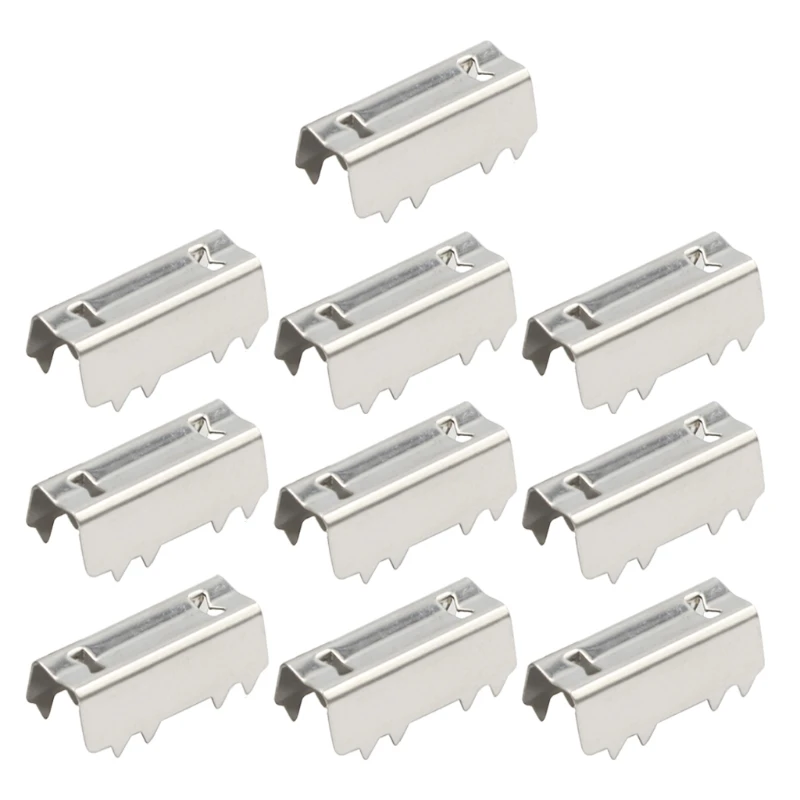 

10pcs 3D Printer GT2 Open Belt Clip Open-end Timing Belts Belt Clamp Crimp Style