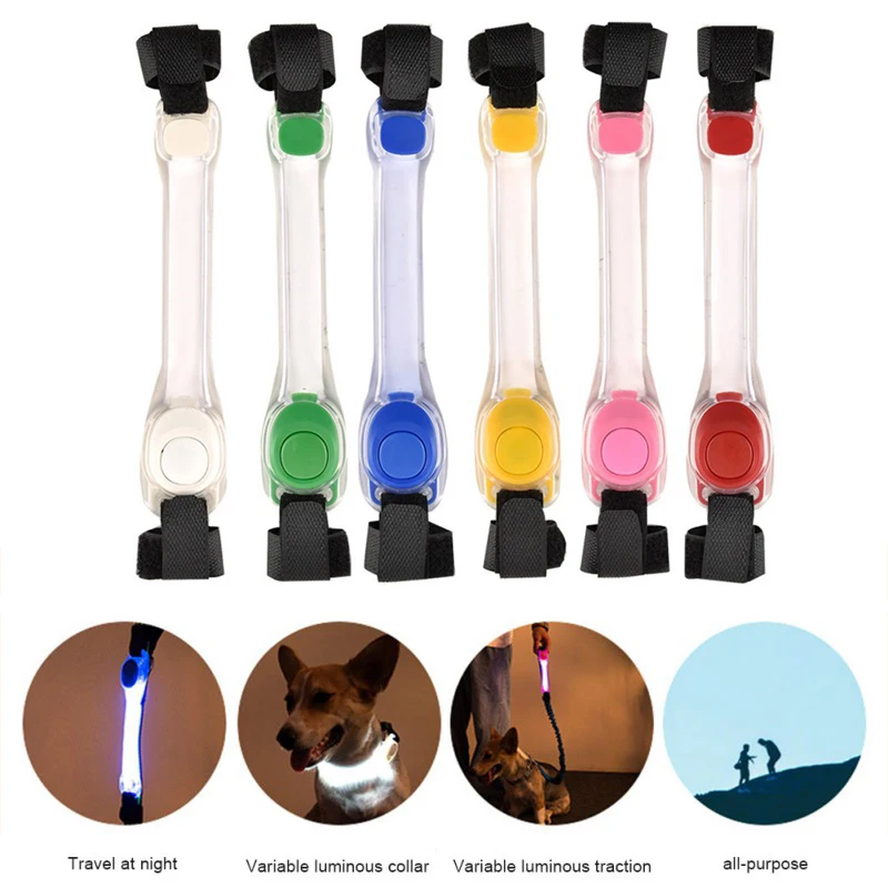 

Led Pet Dog Collar Anti-Lost/Avoid Car Accident Collar Luminous Band LED Night Safety Glow Pets Collar Strap Pet Accessories