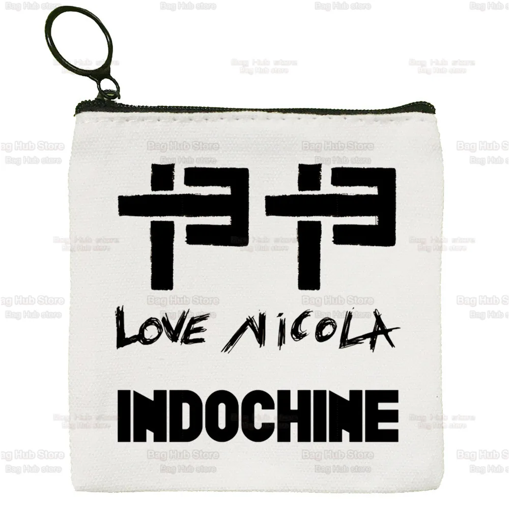 Indochine Pop Rock Wallets Coin Pocket Vintage Male Purse Function Boy And Girl Wave French Band Wallet with Card Holders