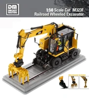 new caterrpillar 150 cat m323f railroad wheeled excavator by diecast masters 85661 for collection