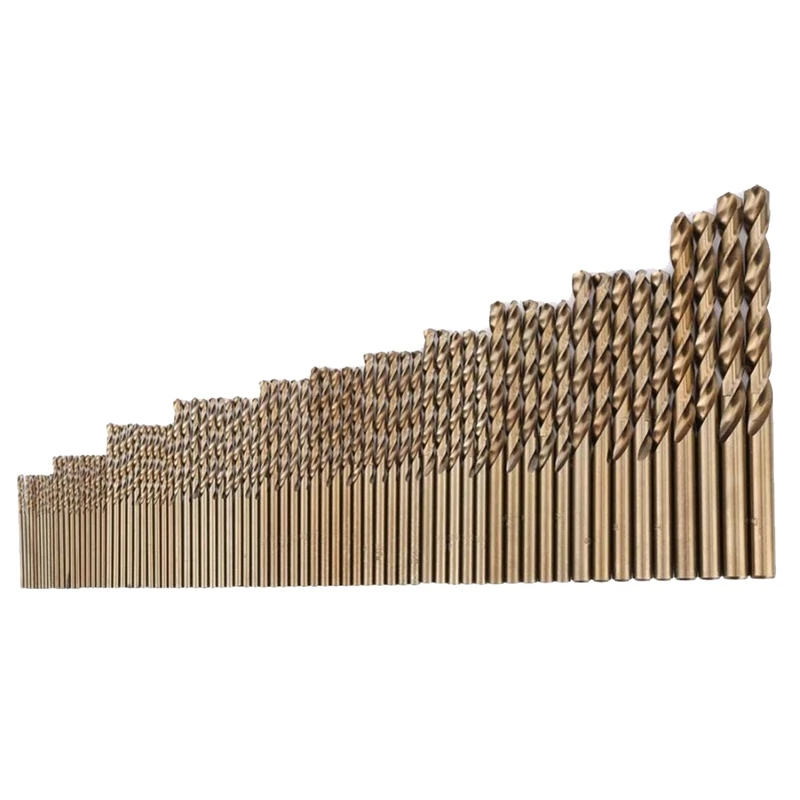 

74Pcs HSS-CO 1-8Mm High Speed Steel M35 Drill Bits Wood Metal Drilling High Speed Steel M35 Cobalt Twist Drill Bit