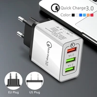 usb c charger 3 usb ports qc 3 0 fast charging portable phone charger for iphone 12 pro max 11 mini 8 plus samsung huawei