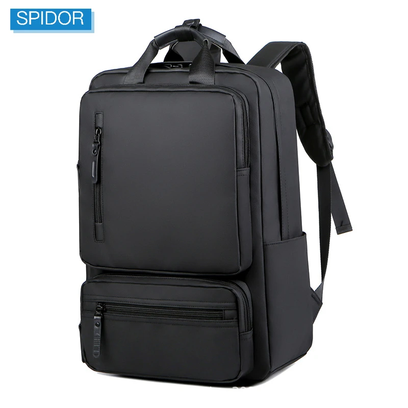 SPIDOR 2022 New Large Capacity Male Student Notebook Backpack Outdoor Travel Computer Backpack