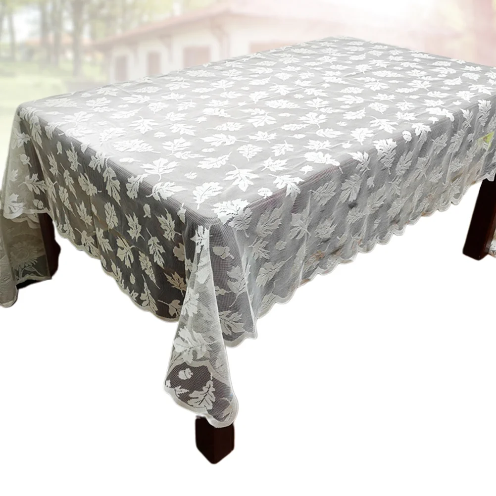 

Thanksgiving Party Tablecloth Table Cover Decoration Maple Leaf Decorative Christmas Supplies