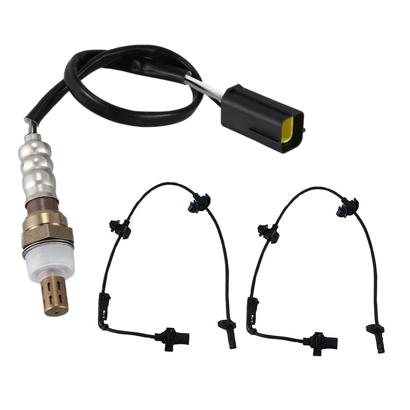 

Front Lambda Oxygen Sensor With 2Pcs Front Right / Left ABS Wheel Speed Sensor
